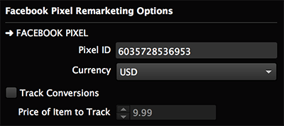 Tracking conversions in Facebook's pixel