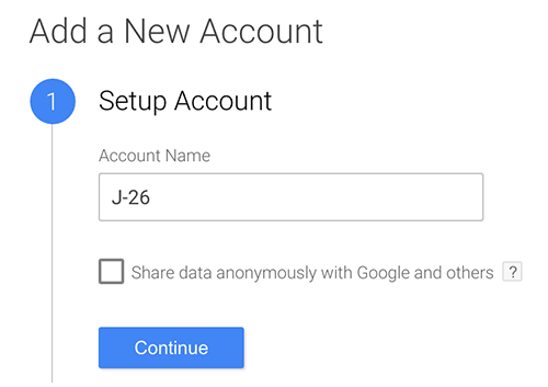 Setup a Google Tag Manger account