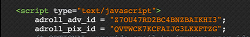 AdRoll pixel ID