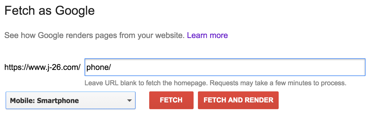 Fetch alternative version of your website