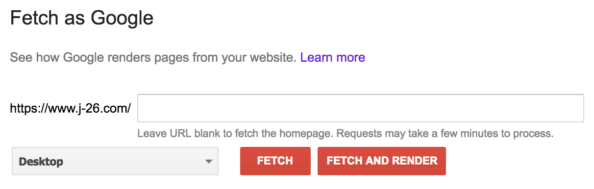 Fetch url. How to see your website.